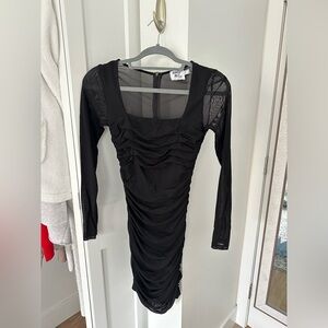 Princess polly ruched black dress